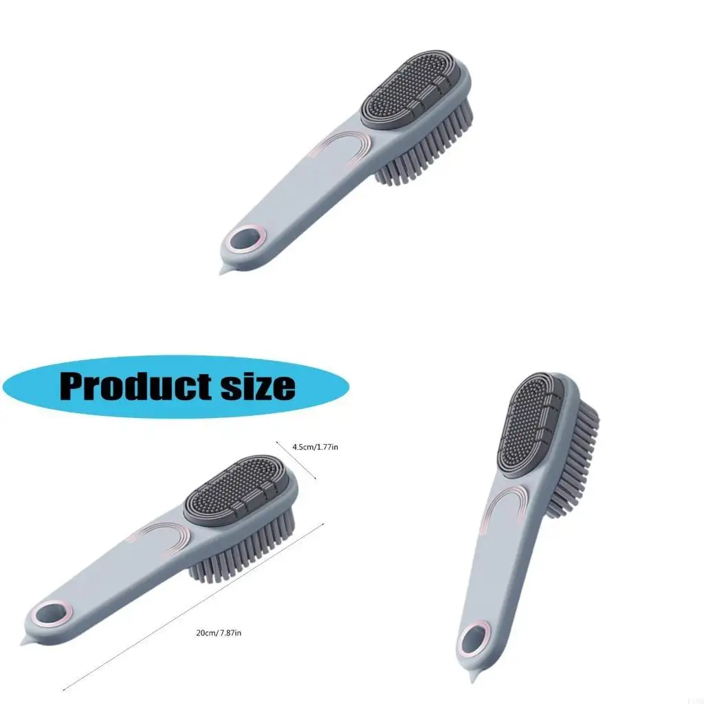 F19B Shoe Cleaning Tool Gentle Hair Strong Plastic Construction Easy Transport Design