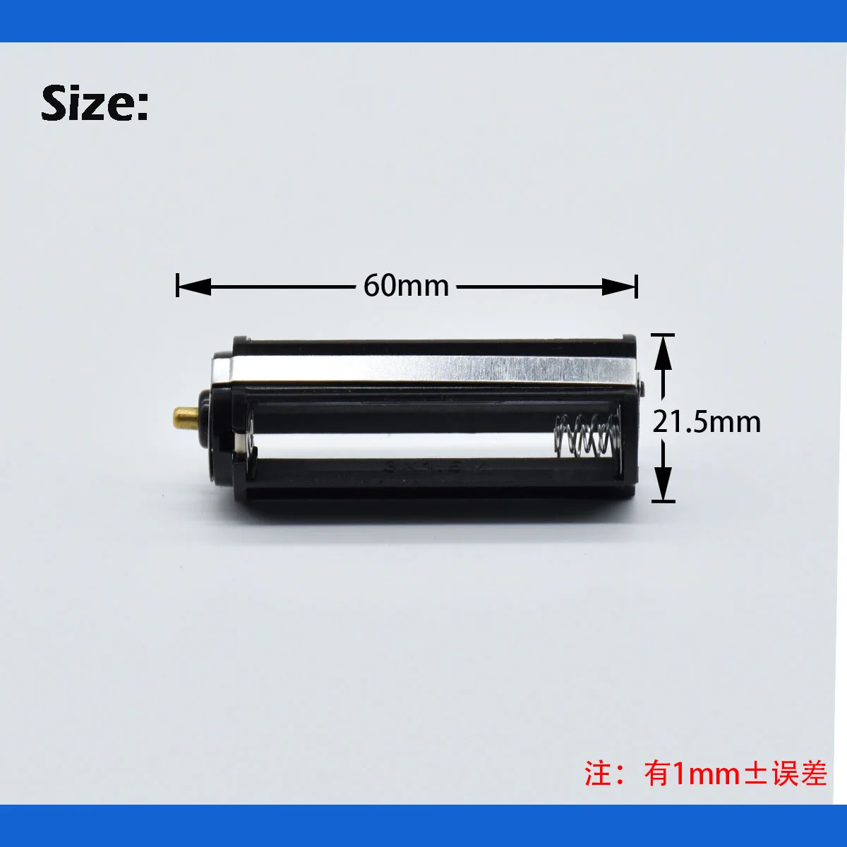 Battery Rack 3x No. 7 Battery Compartment 3AAA Series Battery Box Positive and Negative Converter