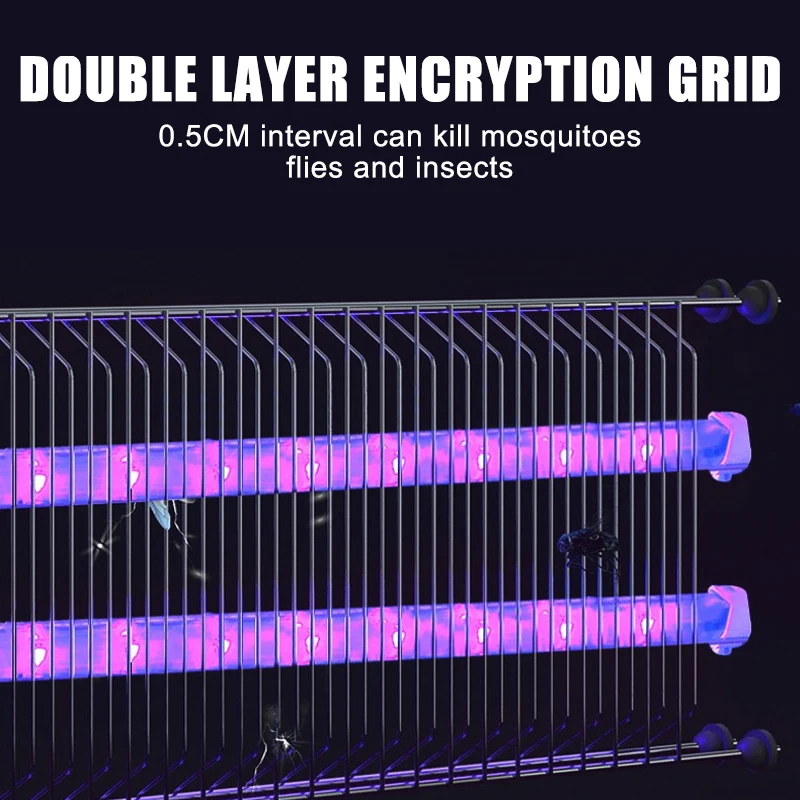110V/220V Mosquito Killer Lamp 8W Powerful Bug Zapper LED Electric Shock Mosquito Repellent Commercial Flycatcher Flys Kills