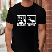 Problem & Solved Diving T-shirt for Men Women Funny Design Graphic Y2k Tops Summer O Neck Short Sleeve Tees Gifts for Divers
