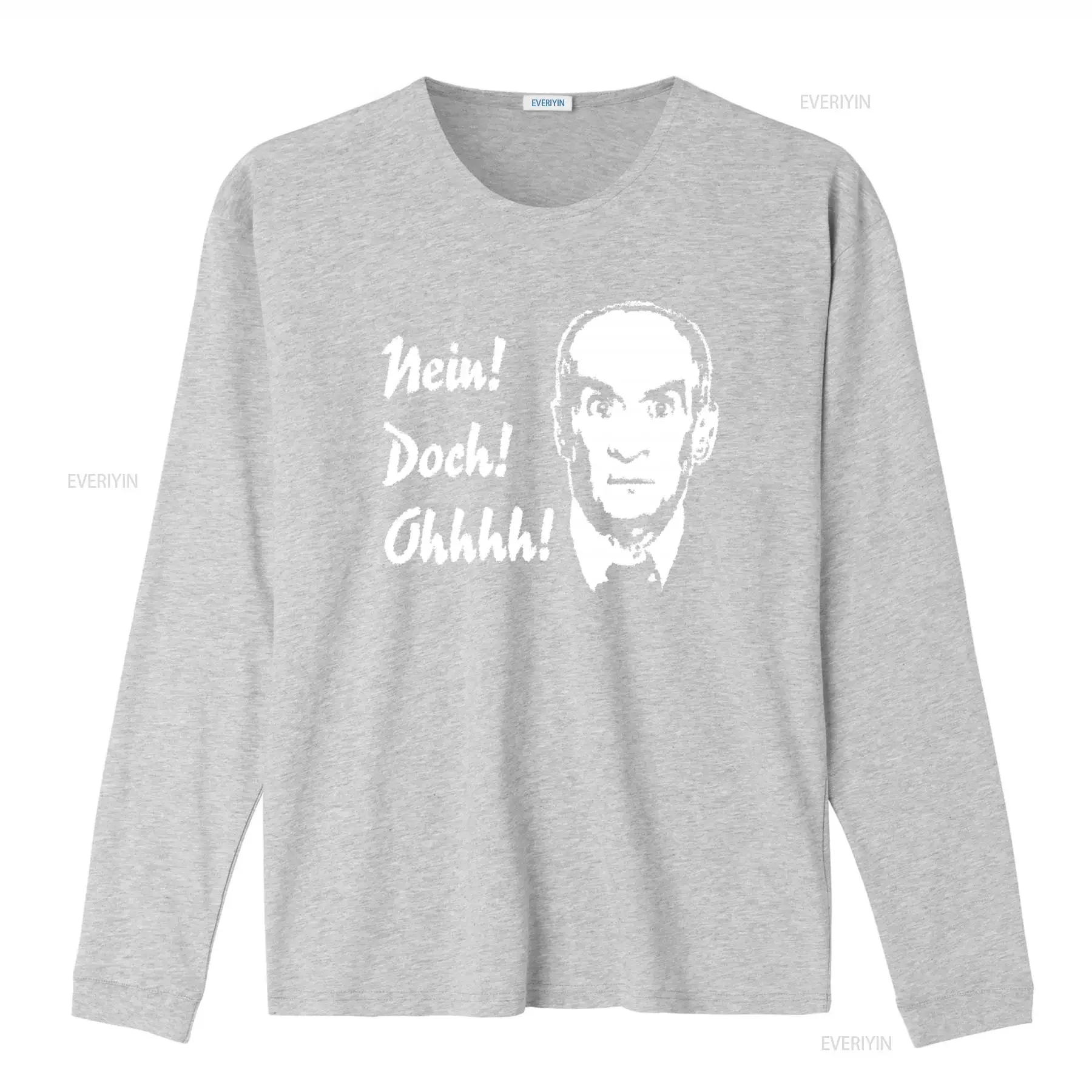 Louis de Funes T Shirt Size M with Funny Print 'Nein Doch Ohhhh ' vintage Washed Versatile Breathable streetwear graphic image 4