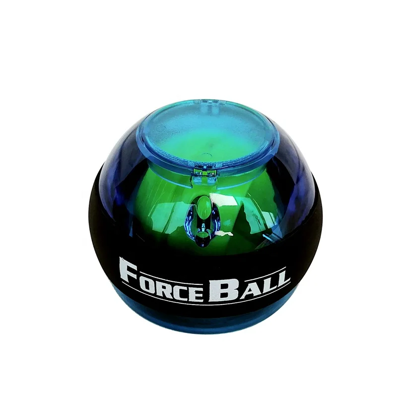 Force Ball Wrist Trainer Exercises Power Ball Forearm Strengthener Essential Push-Start Spinner Gyro Ball with LED Lights