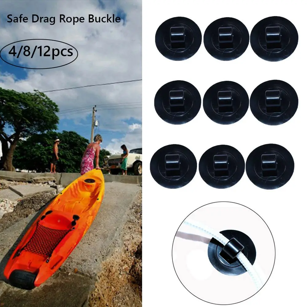 High quality Spare Part Fishing Kayak Accessory Drag Rope Buckle Safe Hooks Inflatable Boat Accessories Rowing Boats Buttons