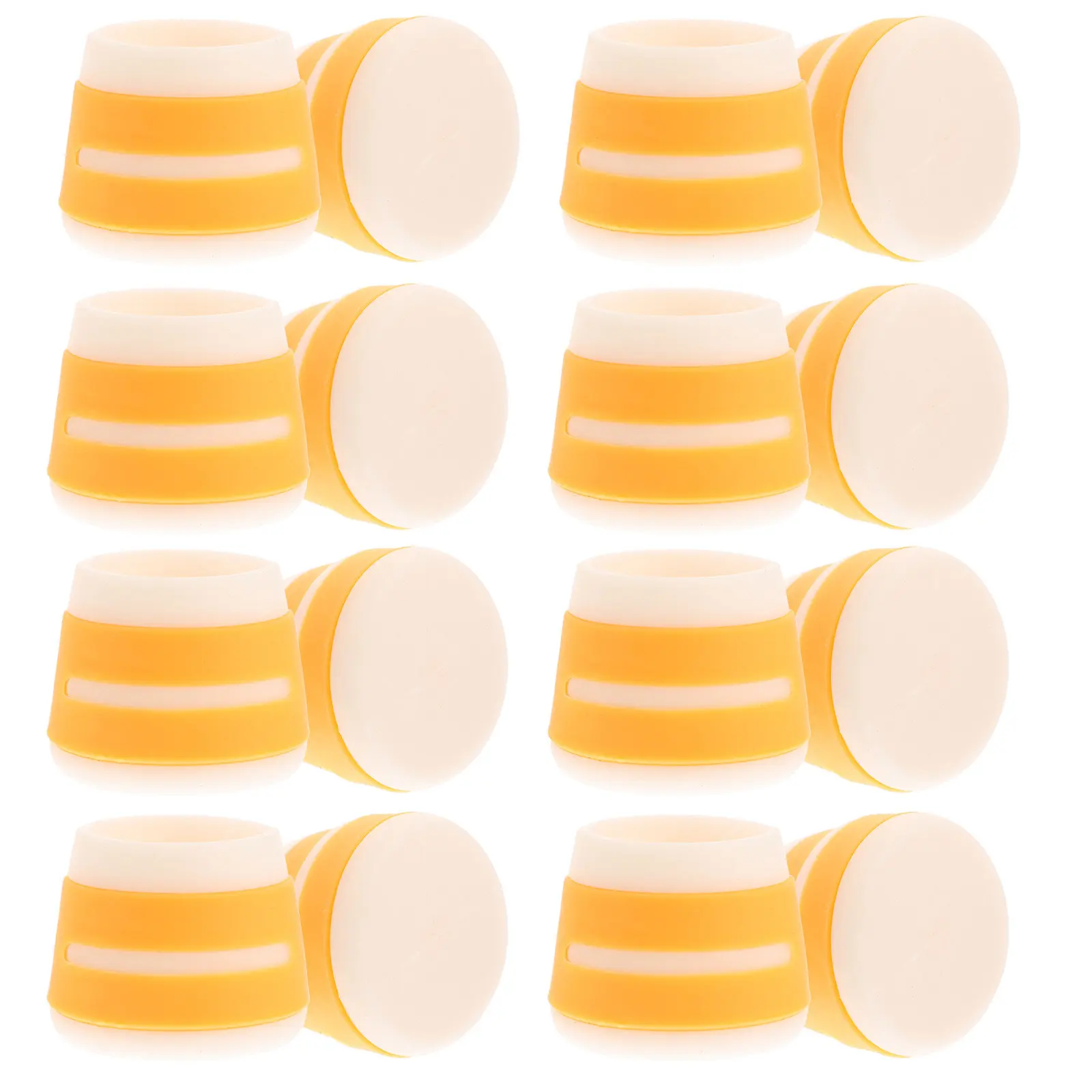 16Pcs Round Silicone Chair Leg Protectors for Desk Table Furniture Legs Non-Slip Stability Enhanced Scratch