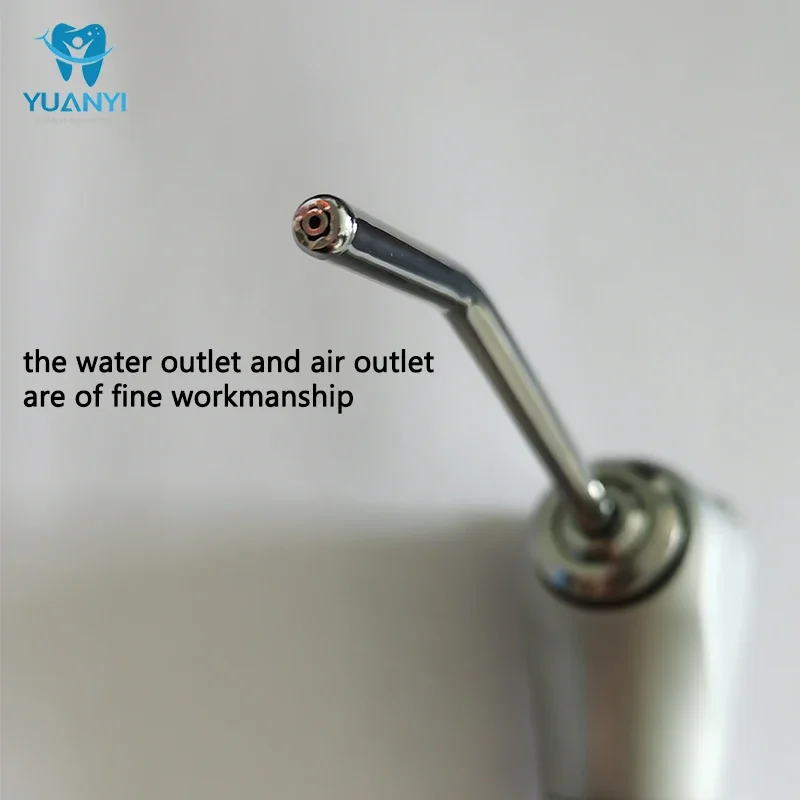 Professional 3 Way Syringe Tips Stainless Steel Syringe Spray Nozzles Tips Air Water Spray Triple Syringe for 3 Way Tube