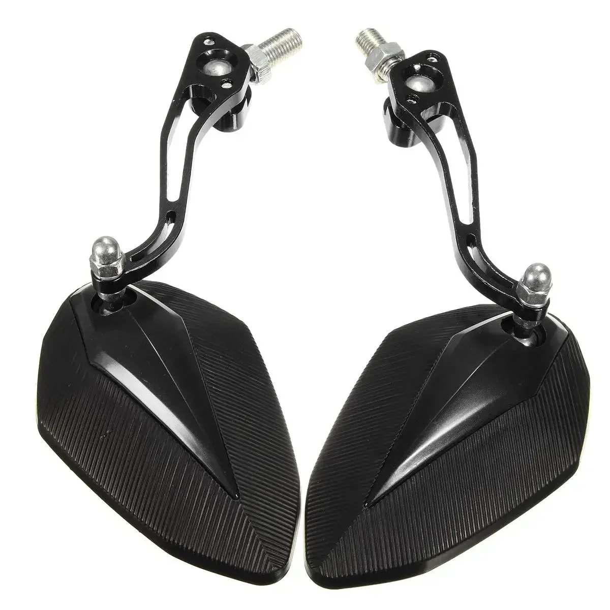 Universal Motorcycle Rearview Mirrors 2PCS 360 Degree Rotation Motorcycle Scooter Rear View Side Back Mirrors 8 / 10mm Screw