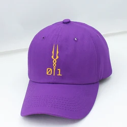 Shogoki EVA 01 Spear of Longinus Cosplay Embroiderey Hat Purple Baseball Cap Peaked Cap for Men and Women