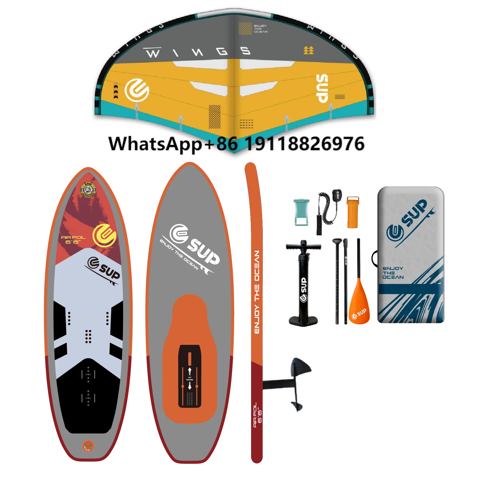 

E SUP Wholesale Chinese Factory Soft Top Foil Surfboard Water Play Hydrofoil Surf Kit Water Sports