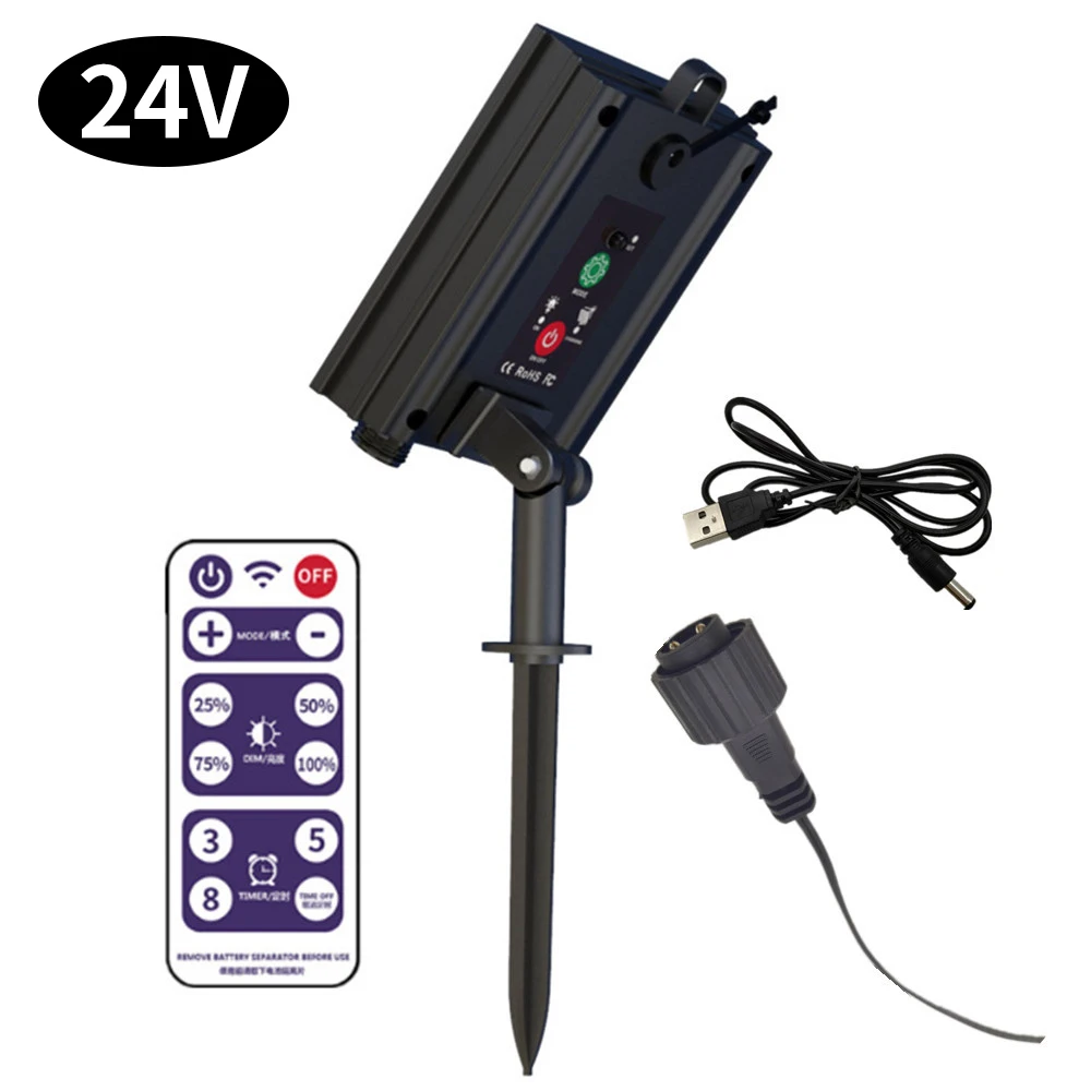 Platte spanning 3 V / boostspanning 24 V Solar String Control Box Circuit Control Board met DC-oplaadinterface 8 verlichtingsmodi - afbeelding 1