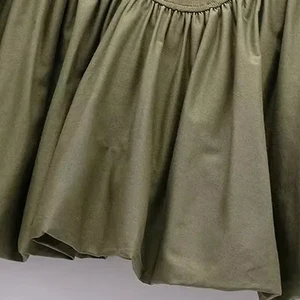 Traf-Mini-Frauenkleid mit Puffrippen, gerader Kragen, dünnen Trägern, Frauenkleidern, sexy Mode 6 Hauptverkäufe rotes Canelado -Kleid - №4