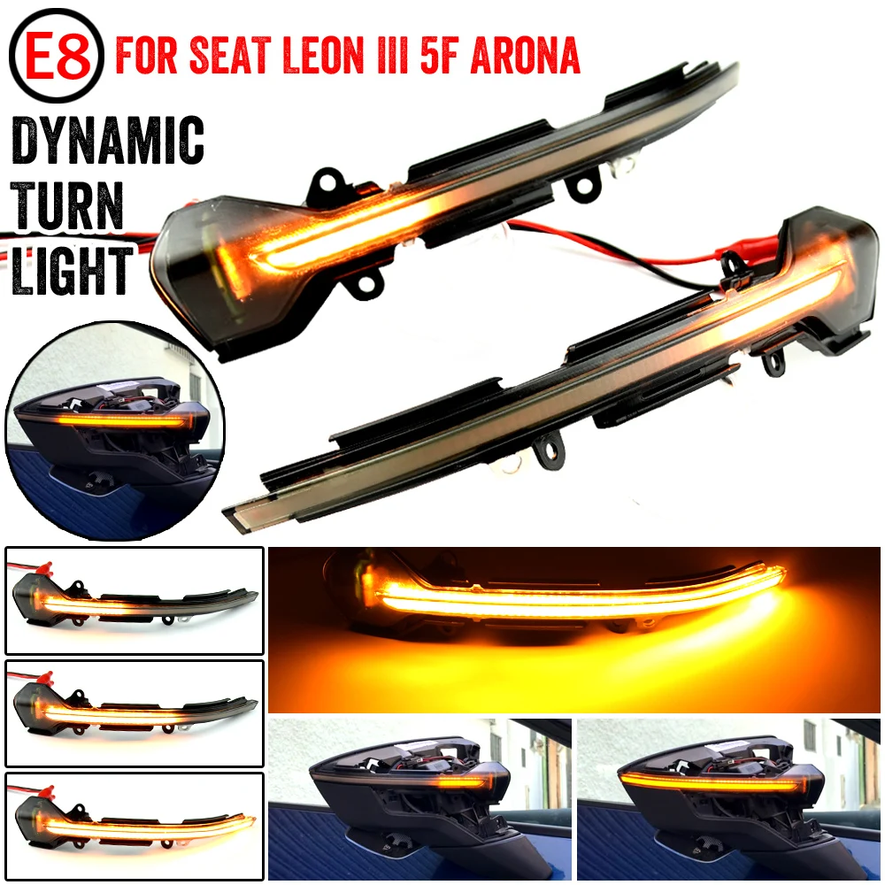 

Side Mirror Flasher LED Turn Signal Light Dynamic Blinker For Seat Leon III 5F ST FR Cupra Arona KJ7 2017 2018 2019