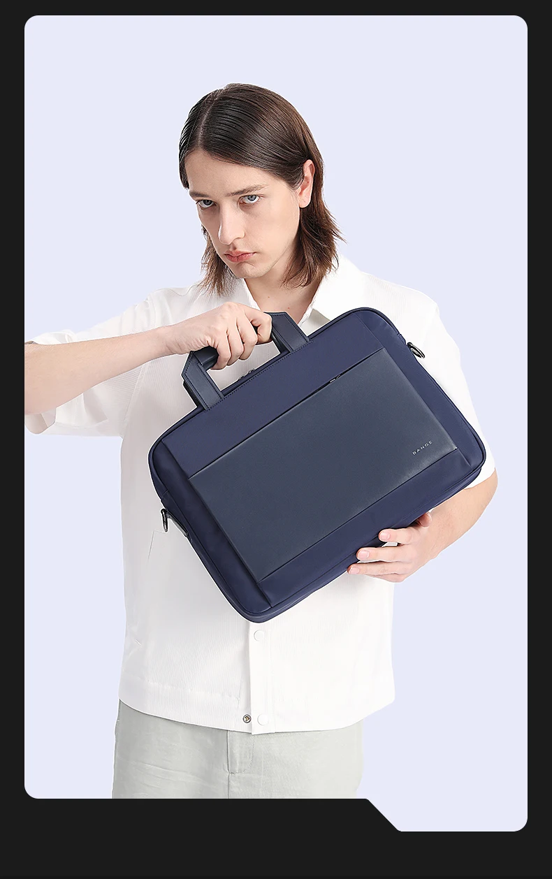 Bange Briefcase for Men Laptop Bag Retro Travel Messenger Man Bags 15.6 in High Capacity Computer Shoulder Bag Male Briefcase