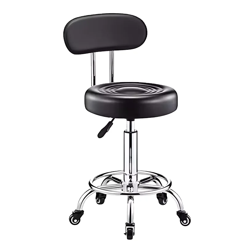 #Rotating Chair, Rotating Lifting Stool, Modern Minimalist High Stool, Backrest bar Chair, Beauty Salon Round Stool