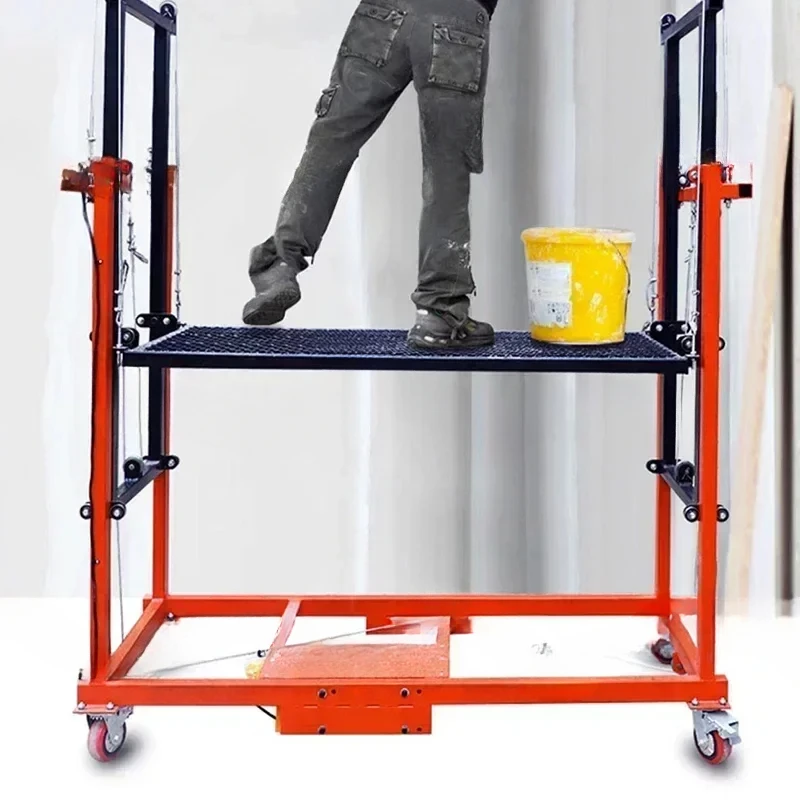 Lifting Scaffolding 1.5M Automatic Folding Mobile Remote Control Indoor Construction Site Decoration Shelf New Lift Pla