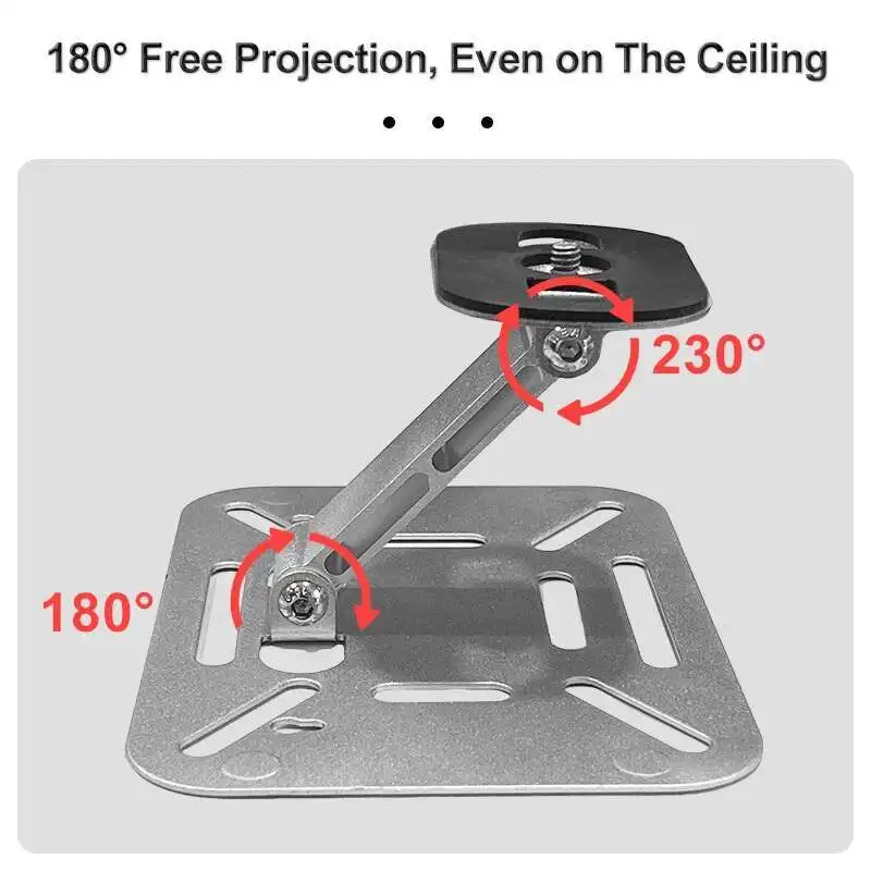 VOXFLIX Tripod Accessories Folding Portable Desktop Metal Multi-Angle Adjustable Stand For HY300 Mini Projector