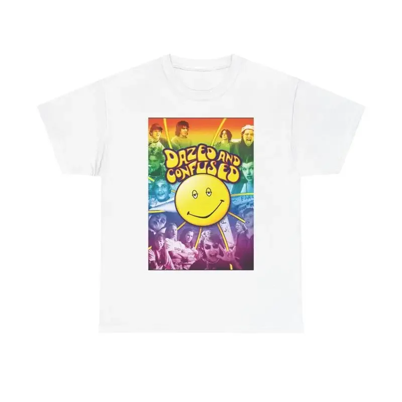 Dazed And Confused T Shirt Vintage Movie Poster Retro Heavy Cotton