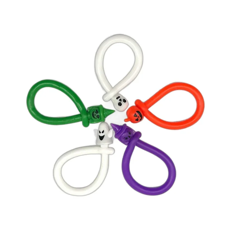 バンジーコードおもちゃ TPR 引張おもちゃ マジックヌードル ストレス解消おもちゃ ハロウィンギフト 男の子と女の子用 1個