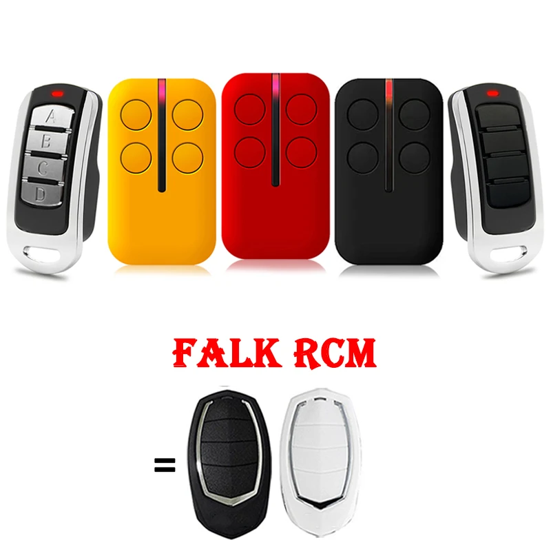 Copy For MOTORLINE FALK RCM Garage Door Remote Control Duplicator 433.92MHz Rolling Code Clone Gate Remote Control Transmitter