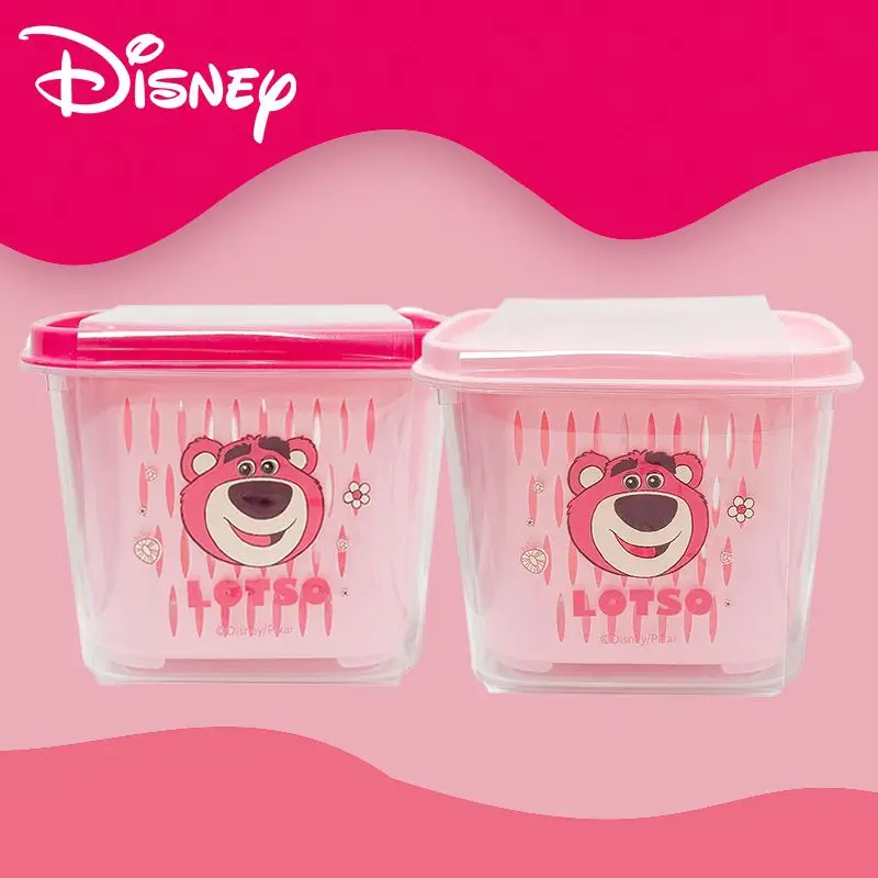 Disney Lotso new creative cute and interesting cartoon printed pattern dry and wet separation drain basket storage box wholesale