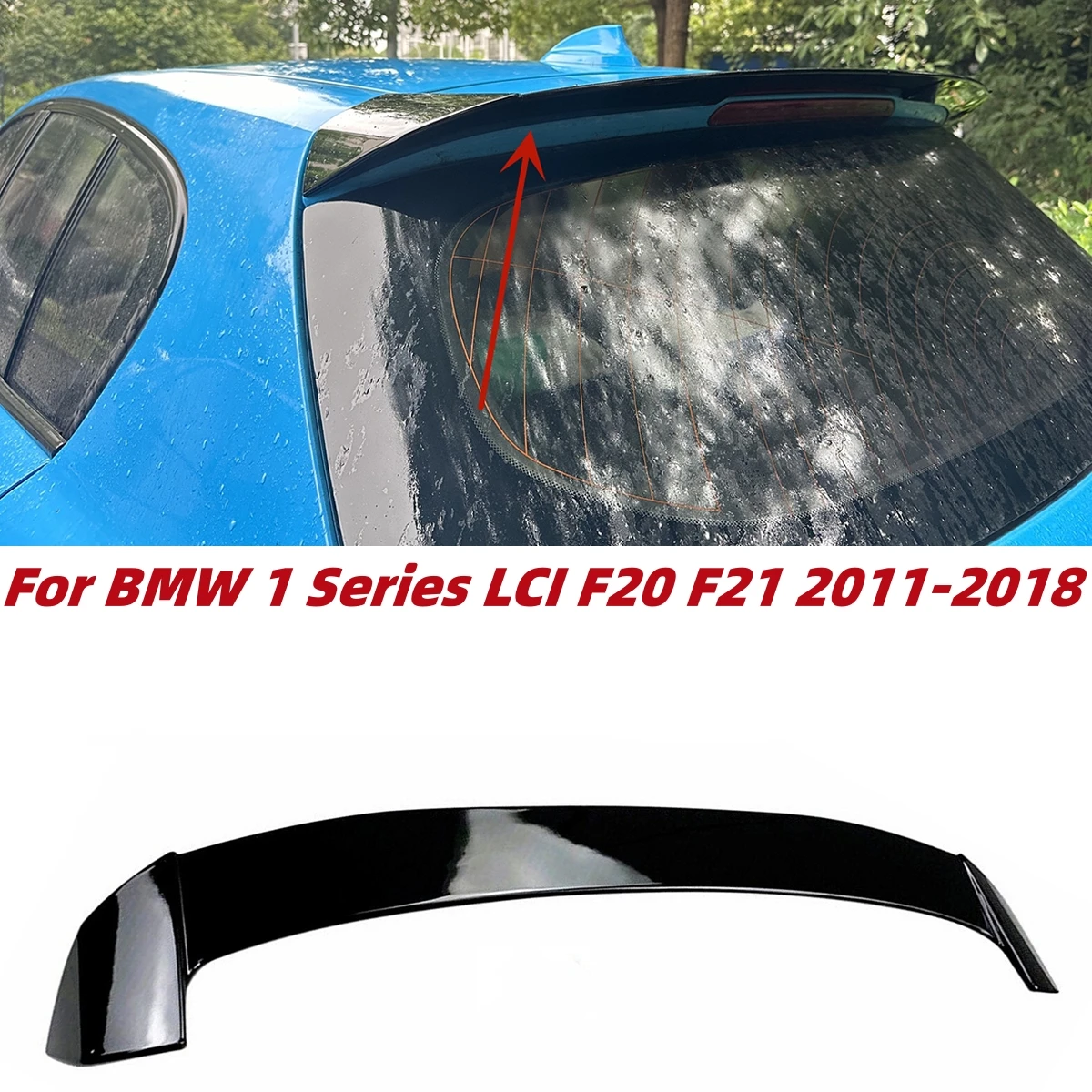 

Car Tail Wings Fixed Wind Spoiler For BMW 1 Series LCI F20 F21 116i 120i 118i M135i M140i 2011-2018 Rear Wing Boot Spoiler