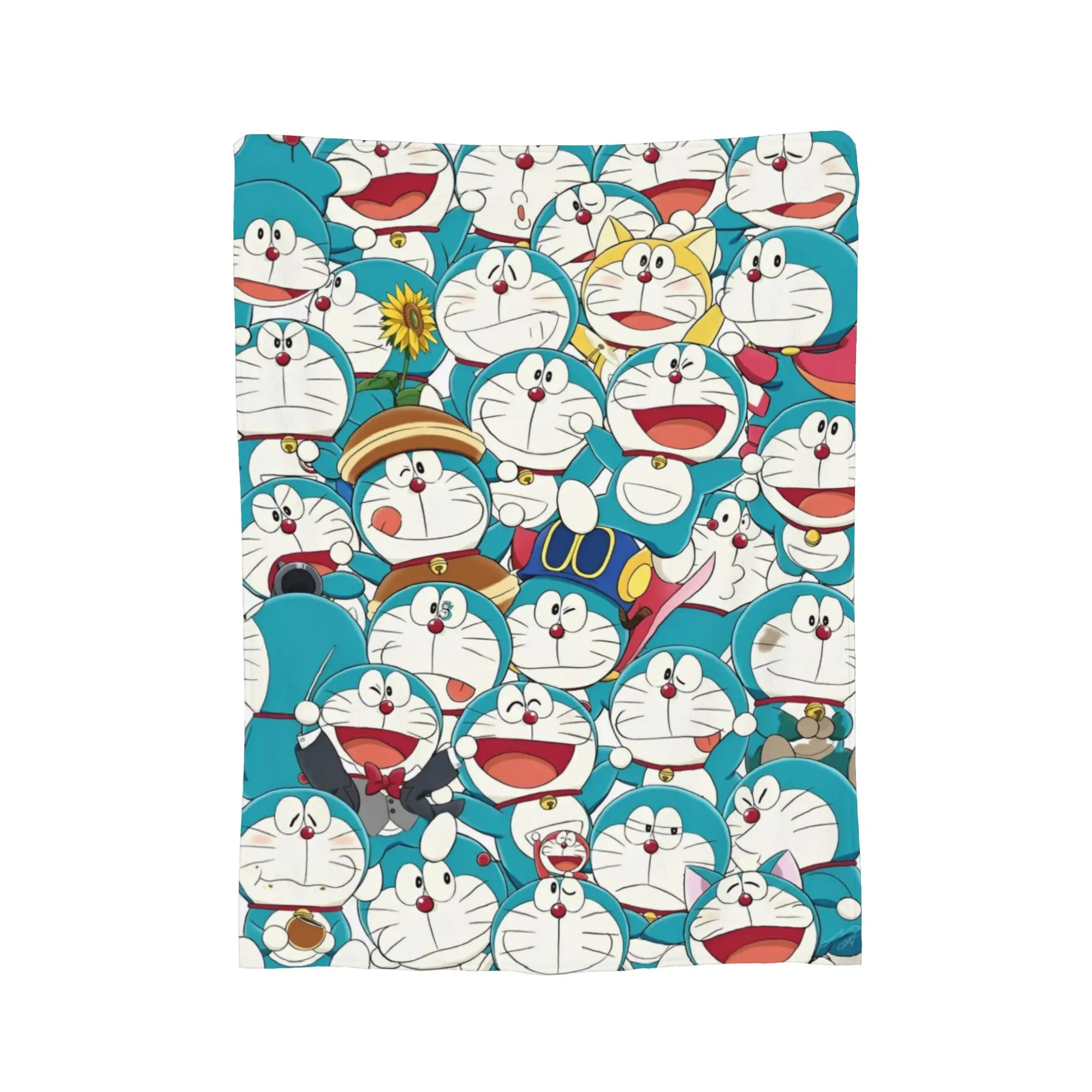 Repeat Doraemons Pattern Blanket Quality Super Warm  Bedding Throws Spring Child Couch Bed Comfortable Bedspread