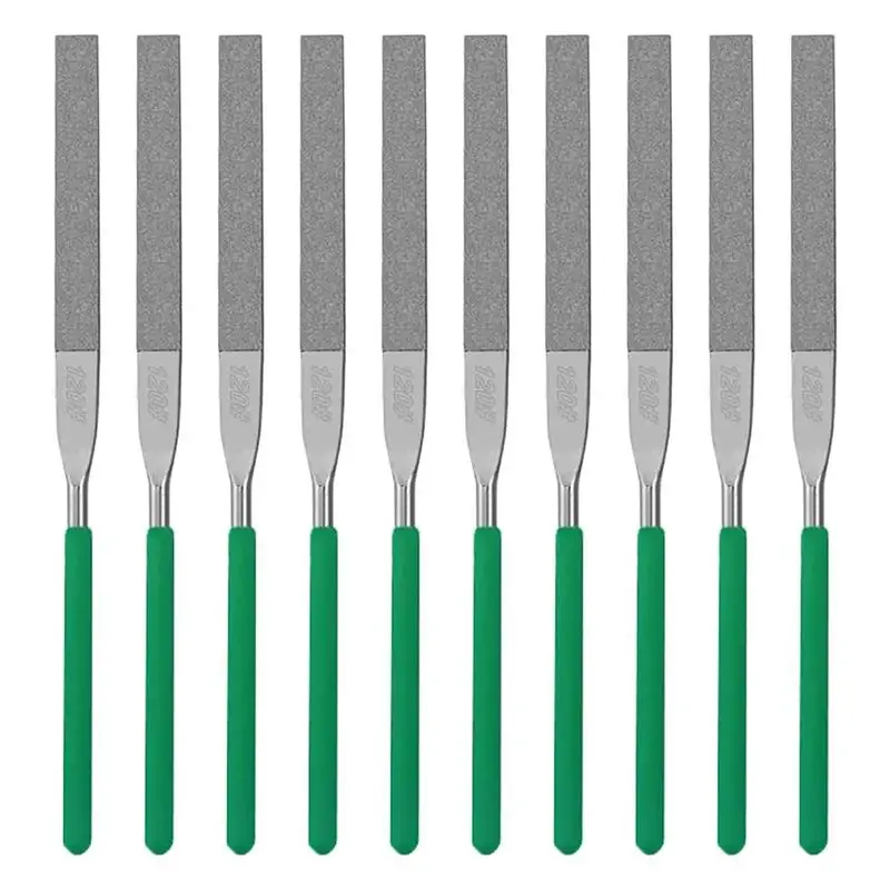 ABVJ-10-Piece Diamond File Set, Precision Needle File Set, Diamond Coated Files For Filing Metal, , Stone, Jewelry