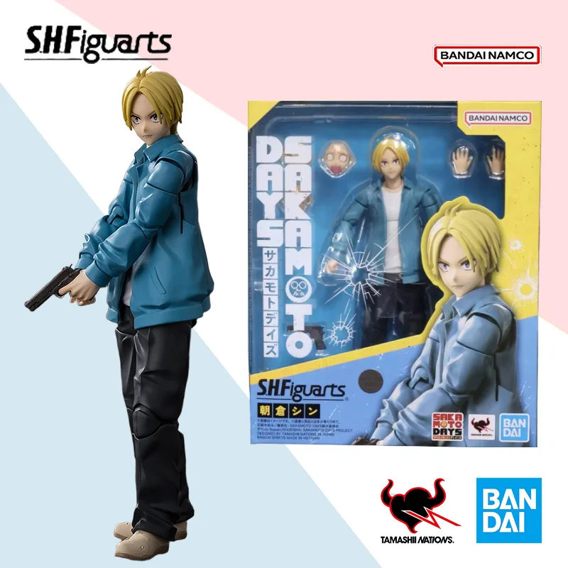 Oryginalna figurka akcji Bandai S.H.Figuarts SHF SHIN ASAKURA SAKAMOTODAYS, model kolekcjonerski, ozdoba, prezent urodzinowy, niespodzianka.