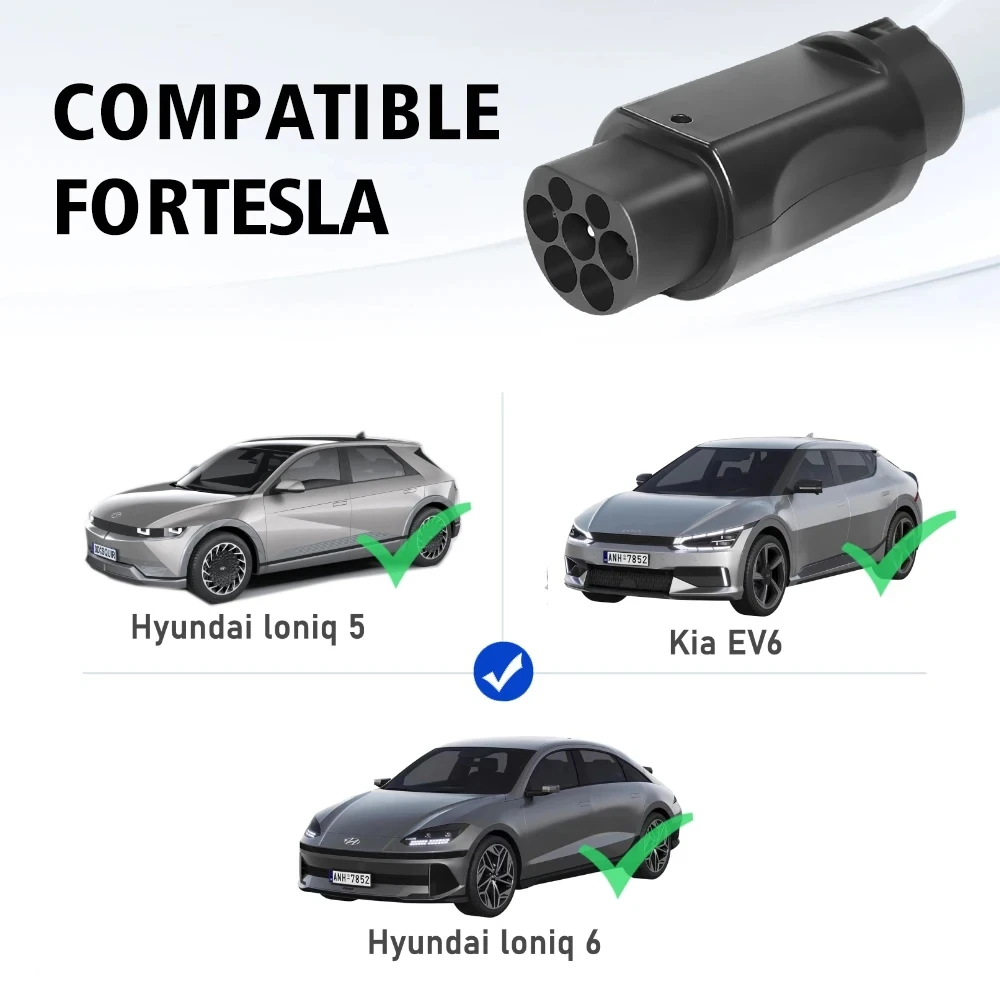 Lonlink adaptador de cargador EV tipo 1 a GBT, convertidor trifásico 32A, conector Ev de carga de vehículo eléctrico estándar para coche EV