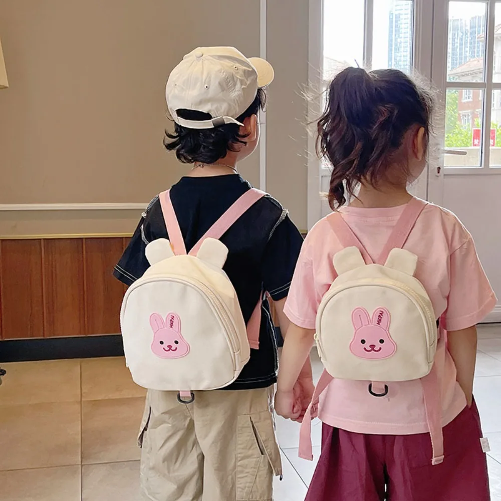 Kids Backpack Round Kawaii Children\'s Handbags for Girl Kindergarten Boy Schoolbag Cartoon Bear Bunny Toddler Bag