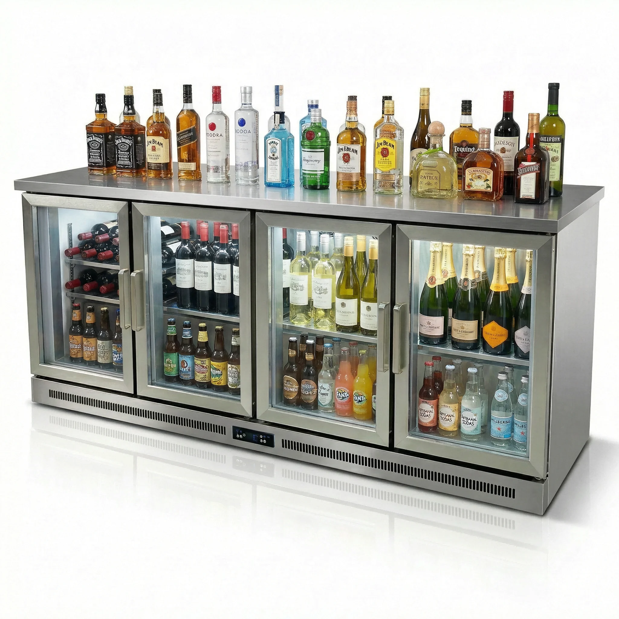 Wine Beer Fridge Cabinet - Коммерческий винный шкаф-бар, охладитель для пива,