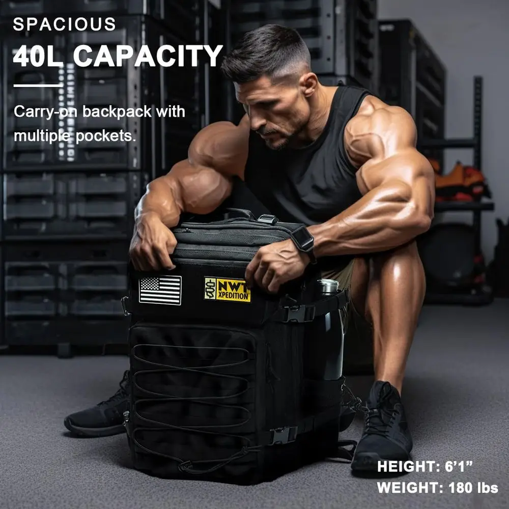 Sac à dos tactique robuste de style militaire avec système Molle pour les aventures en plein air, vert