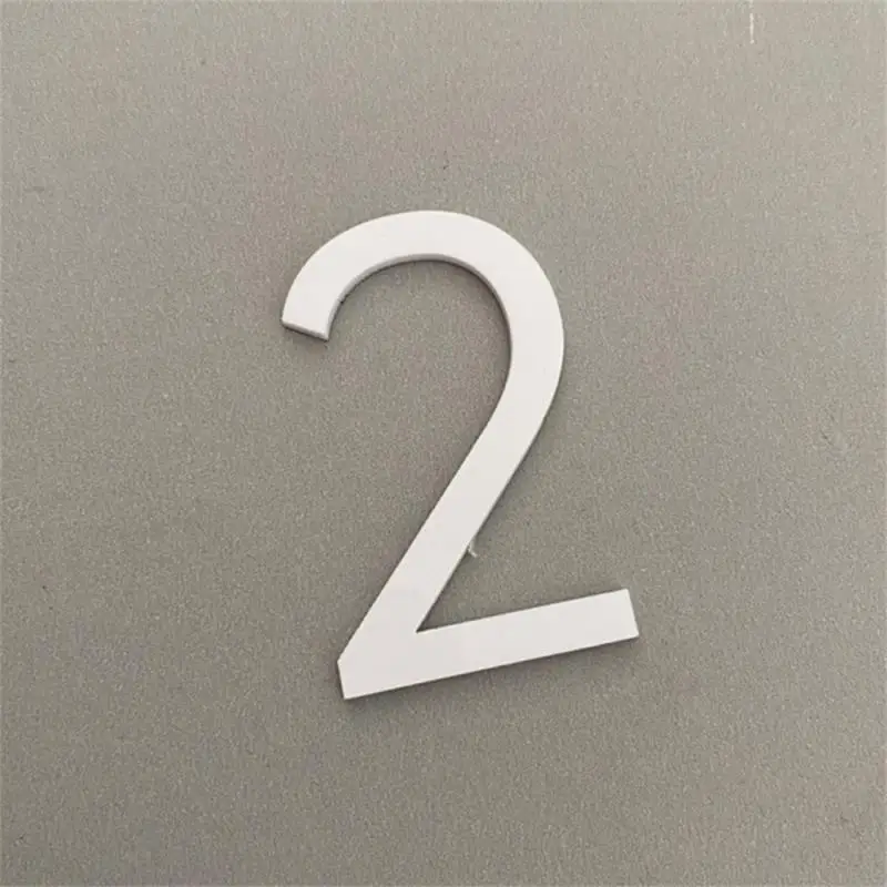 Adhesive 3D Door Sign Outdoor Email Apartment Hotel Room Address Modern Home Acrylic Stereoscopic Digital Creative Number Plate