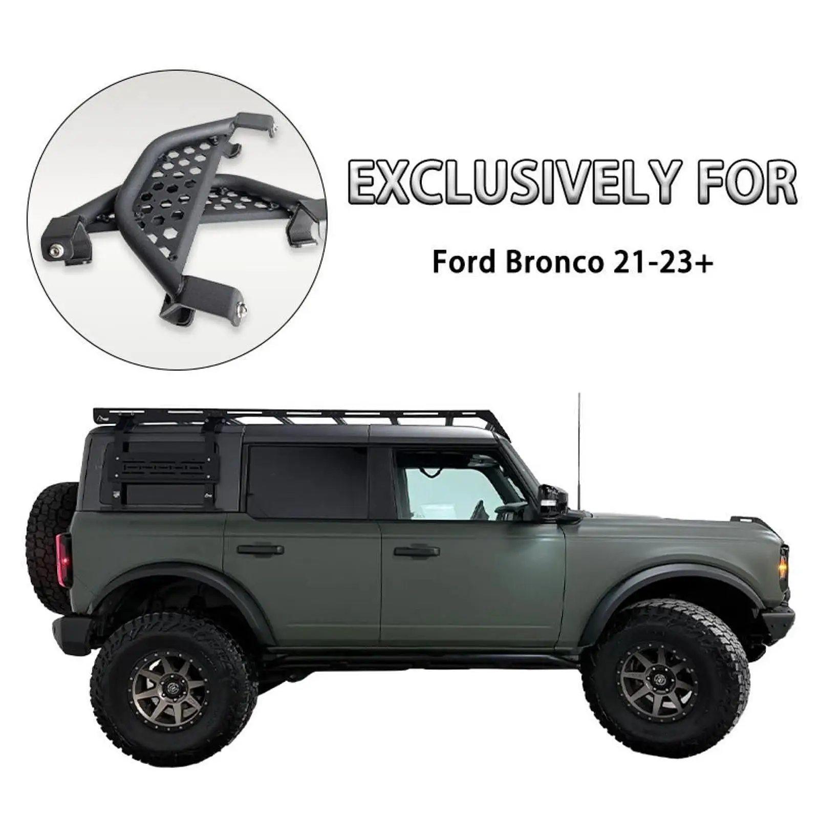2Pcs Car Rail Side Steps Replaces Two Door And Four Door for