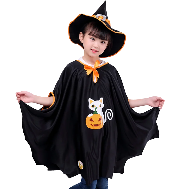 الأطفال اليقطين عباءة كوس زي مضحك شبح اليقطين عباءة فستان الهالوين تأثيري الدعائم للبنين والبنات العالمي