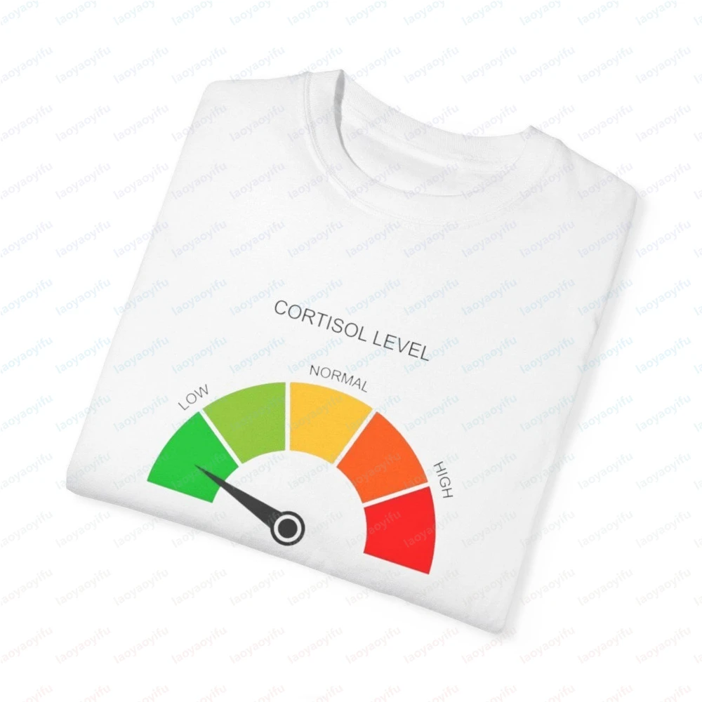 

Low Cortisol Meme Funny Adult Joke Tshirt Casual Fashion Loose Harajuku Cotton Man Streetwear Soft Y2K Summer Women Clothing
