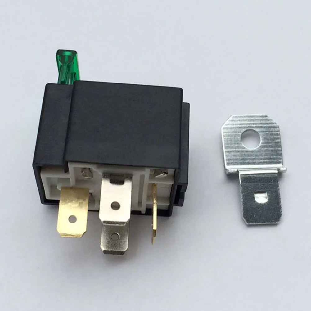 Starting Relay 30a 12vdc Black Plastic Auto Power Switch Automotive Contactor Car Relay Fuse Wire Water Resistant