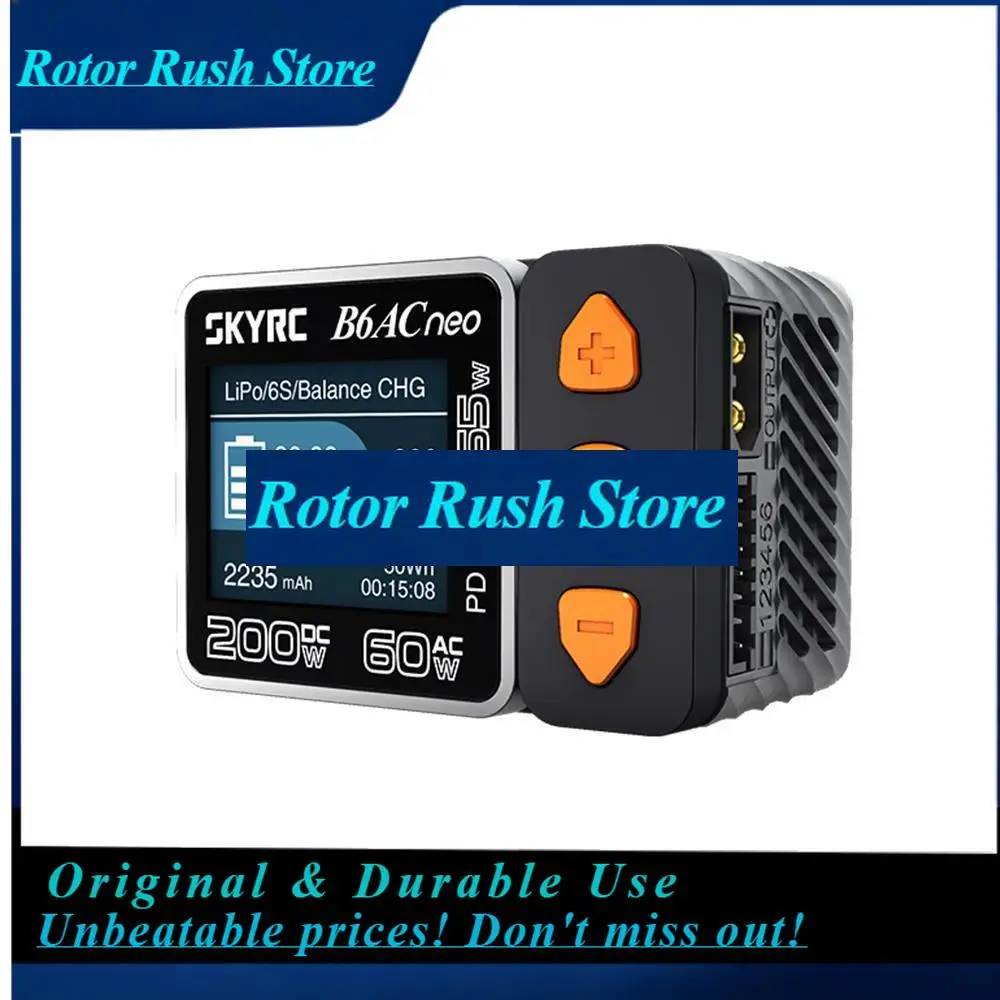 RoRuSNew SkyRC B6ACneo Smart Charger DC 200W AC 60W Battery Balance Charger B6AC Neo SK-100200 Upgraded For B6AC V2