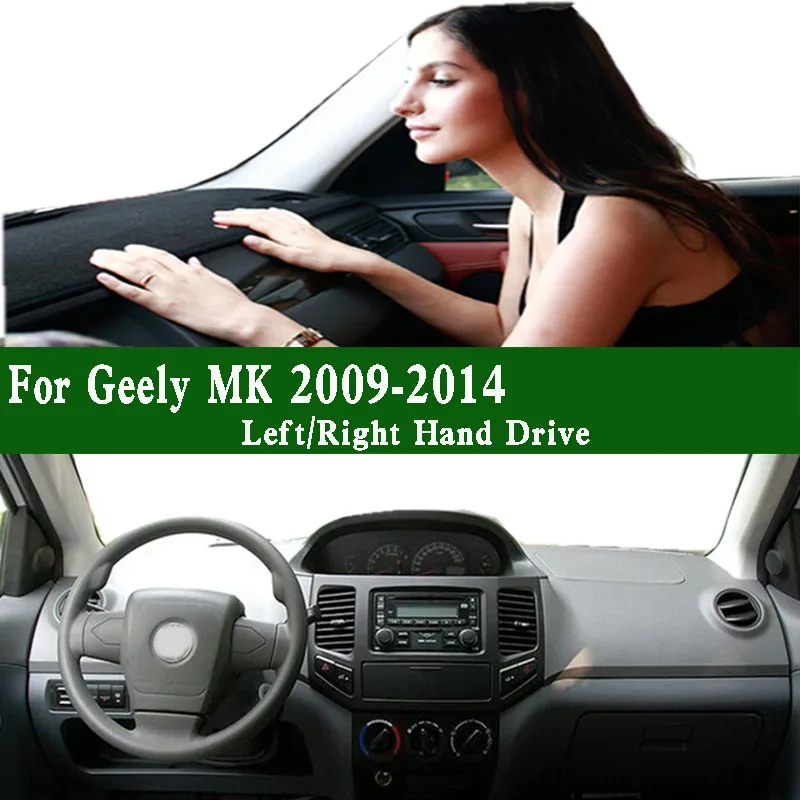 

For Geely MK RSI 2009-2014 Accessories Dashmat Dashboard Cover Instrument Panel Protective Pad Anti-Dirt Proof Dash Mat