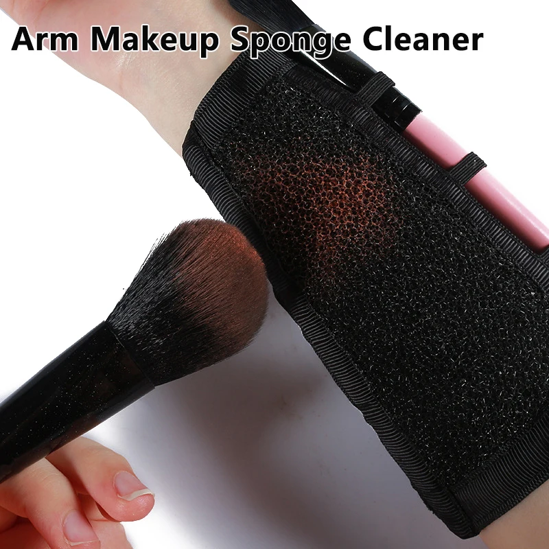 

Arm Makeup Sponge Cleaner Brush Cleaning Makeup Color Dry Clean Eyeshadow Sponge Tool Straps Sleeves Makeup Brush Color Switch