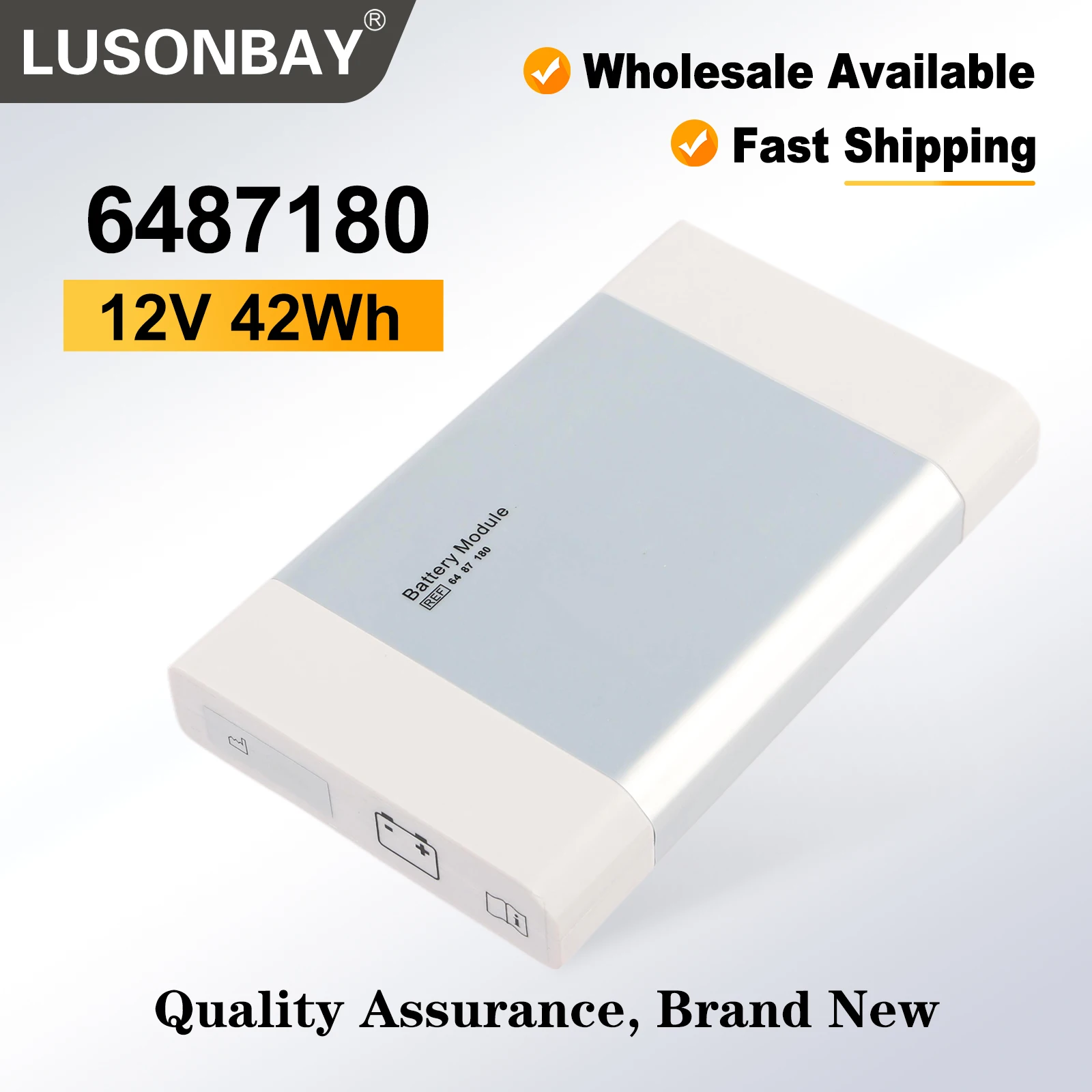 LUSONBAY 12V 42WH REF 6487180 Replacement Battery For MAQUET Siemens Maquet Servo-i Servo-s Ventilator System (6487180) OM11365