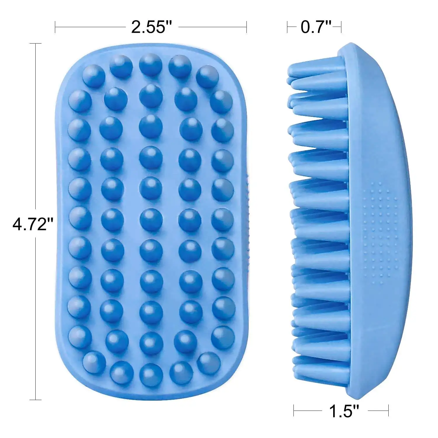 OKKPETS Pet Massage Brush Hair Comb Pet Cleaning Products Pet Dog Cat Hair Remover Anti-slip silicone shower brush Grooming Tool