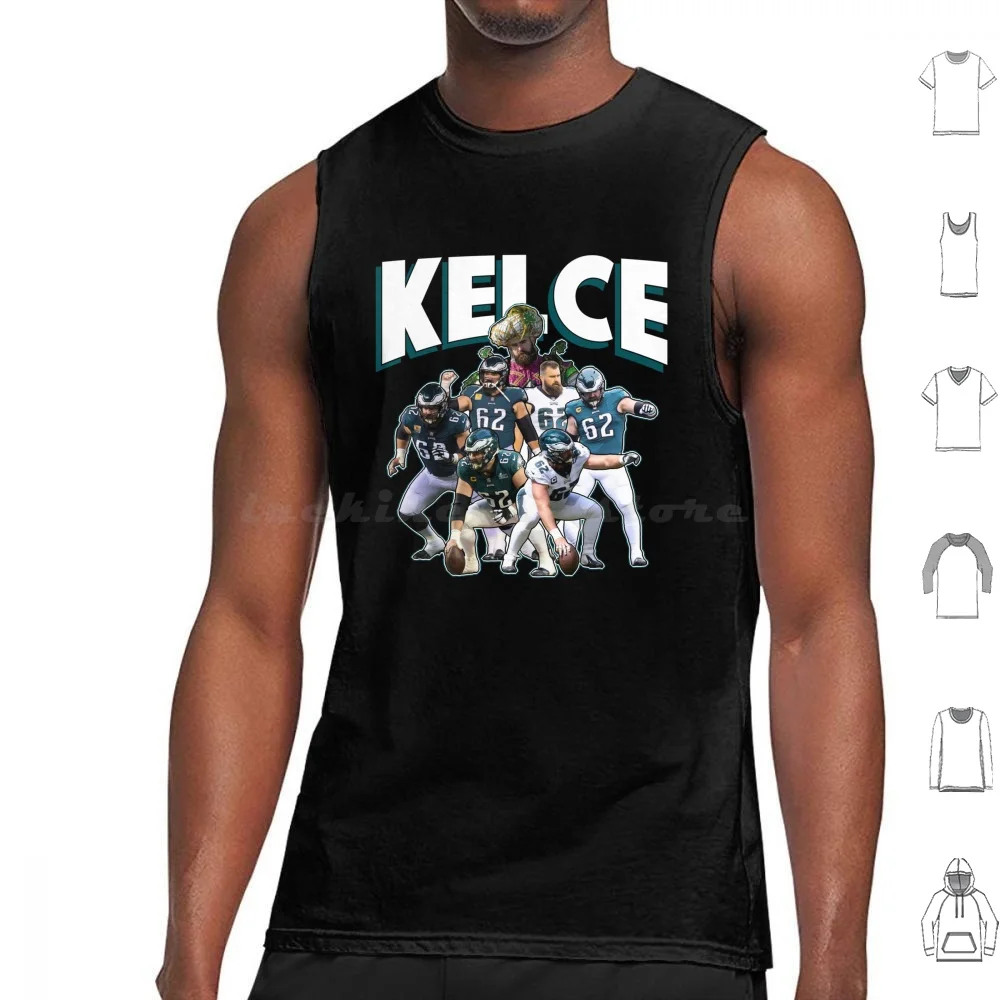 

Jason Kelce Tank Tops Vest Sleeveless Philly Philadelphia Jason Kelce Kelce