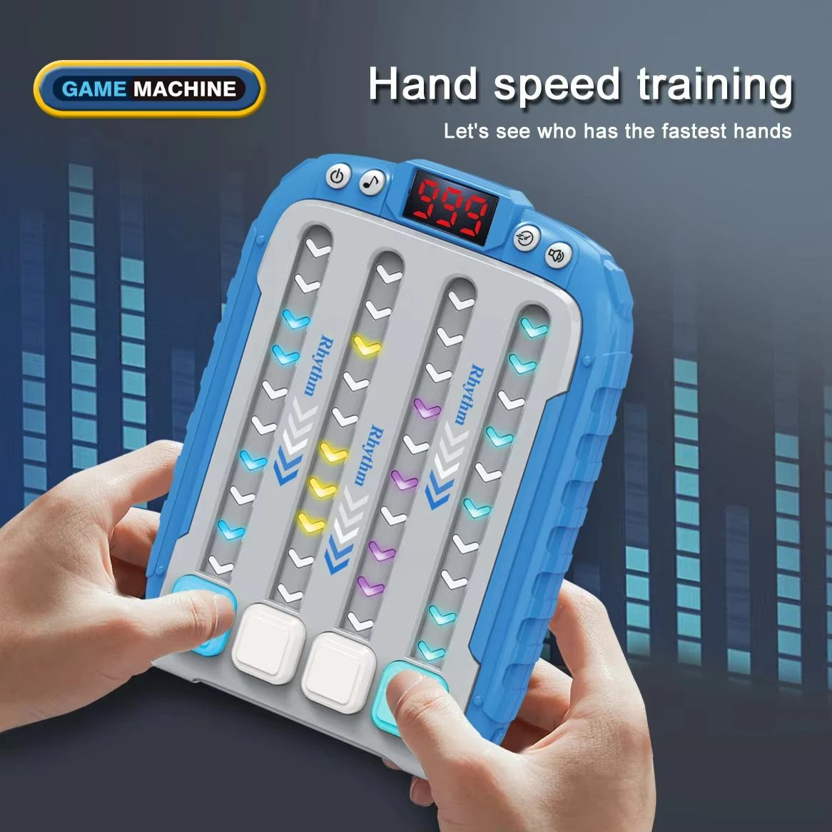 Handheld Educational Rhythm Master Puzzle Decompression Multiplayer Fast Press Quicks Push Game Decompress Music Toys
