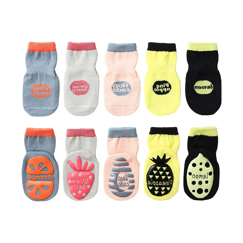 

0-5YearAutumn new children's tube socks dispensing non-slip baby floor socks learning socks for kids boy and girl