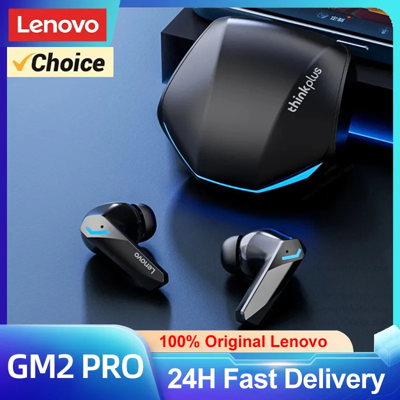 

Original Lenovo GM2 Pro TWS Gaming In Ear Earphone Dual Mode Low Latency Airbuds Microphone HD Call Bluetooth Wireless Earbuds