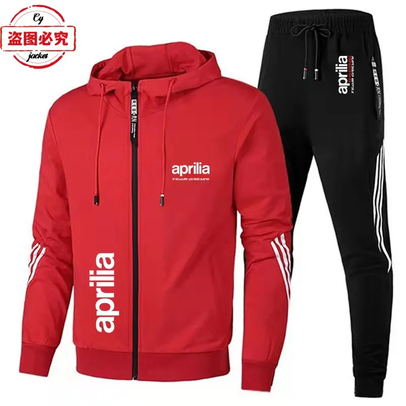 Aprilia motorcycle logo locomotive racing clothes casual sportswear men's spring and autumn suit cycling clothes group clothes