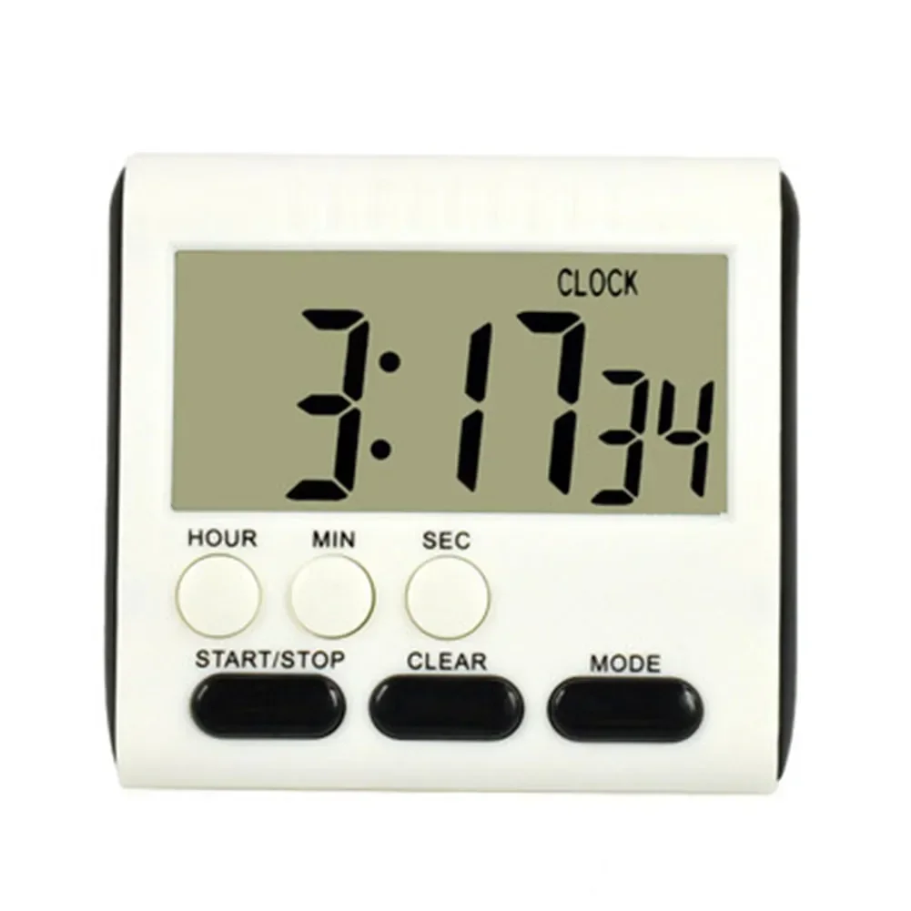 Magnetic Kitchen LCD Digital Kitchen Timer 1PCS 24 Hours 60x28mm Alarm BlACK Count Up Down Clock Large Hot New