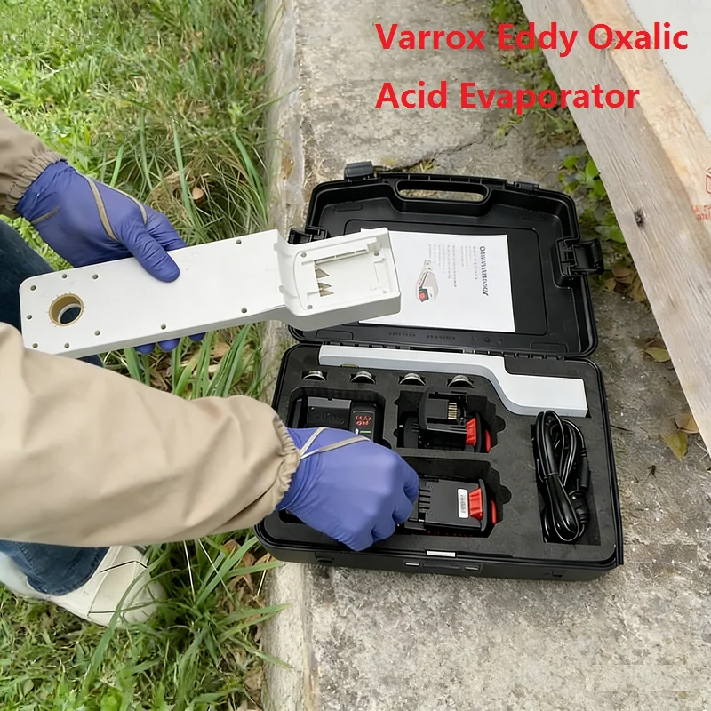 

Oxalic Acid Evaporator Varrox Eddy Oxalic Acid Sublimation Varroa Mites Treatment Oxalic Acid Vaporizer with 2 Lithium Battery
