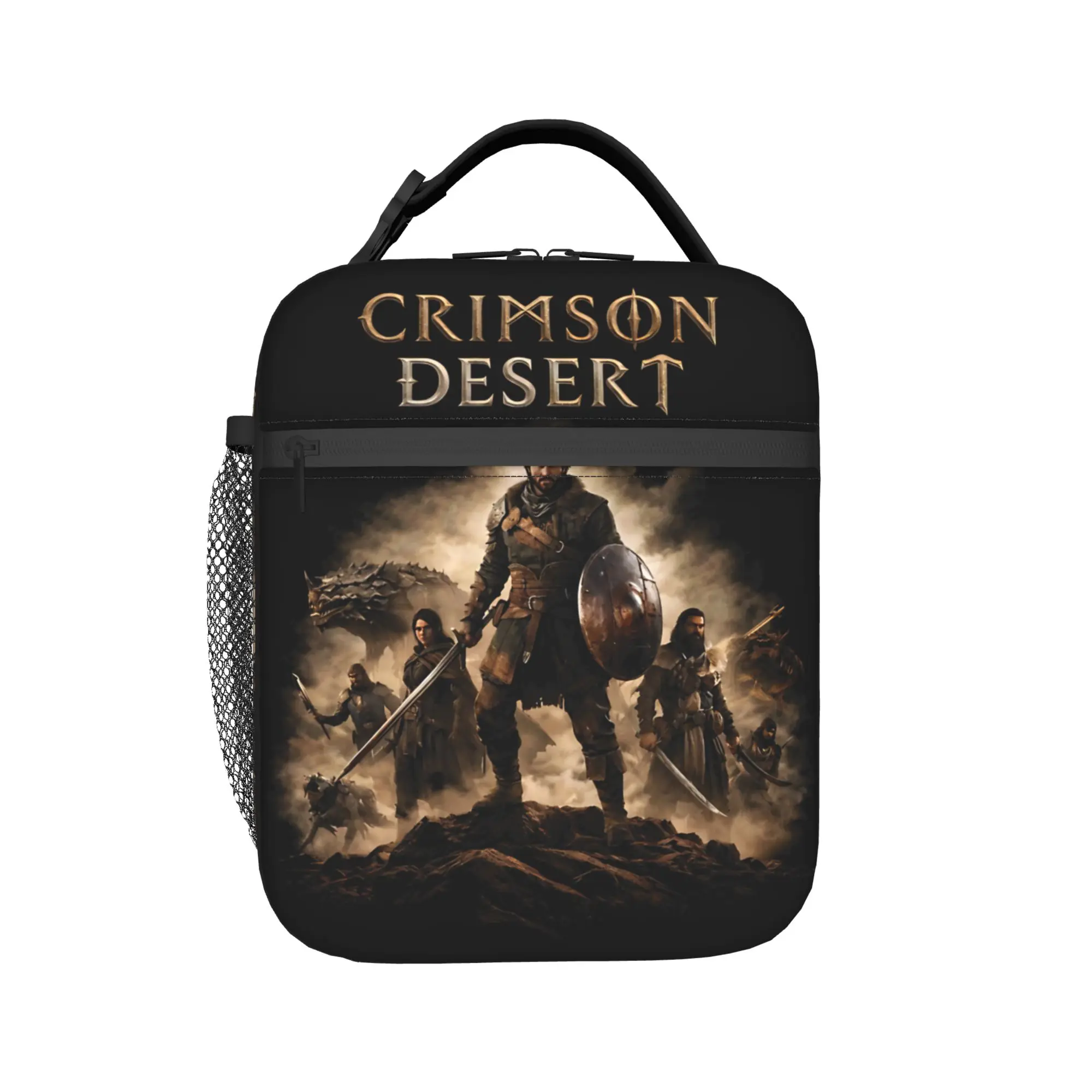 Pearl abyss crimson desert  Thermal Insulated Lunch Bag for Work  Portable Food Bag Men Women Cooler Thermal Food Box