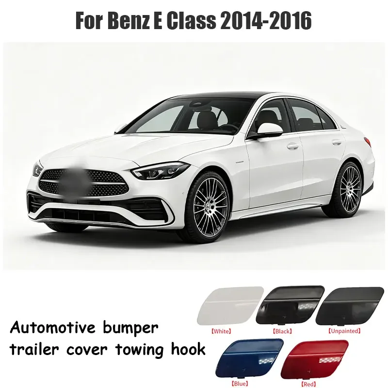 For Mercedes W205 C Class C180 C200 C220 C250 C300 2015-2021 Car Rear Bumper Tow Hook Cover Cap Black White
